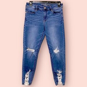 AE Distressed Crop Jeggings